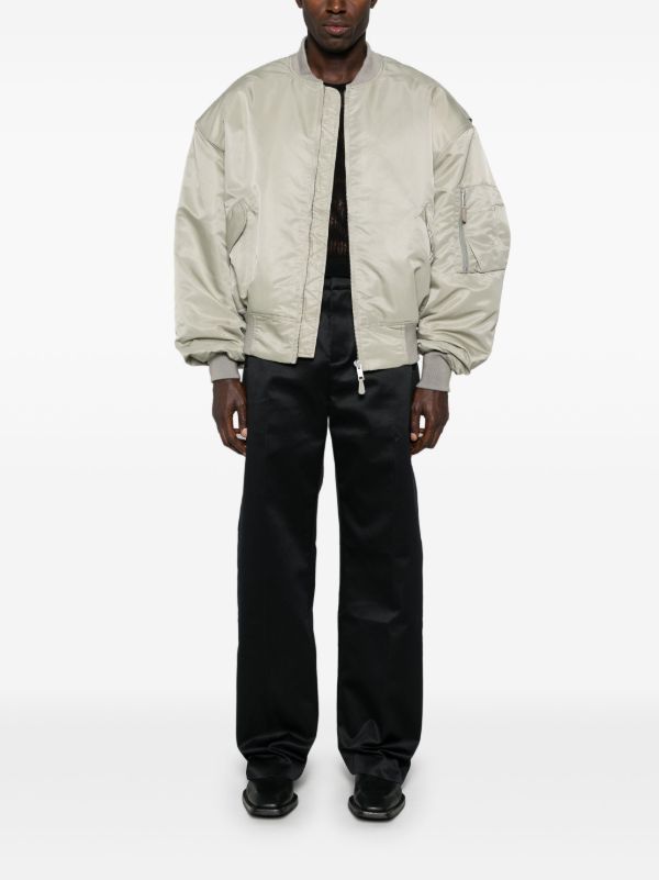 ENTIRE STUDIOS Broad Bomber Jacket | Grey | FARFETCH