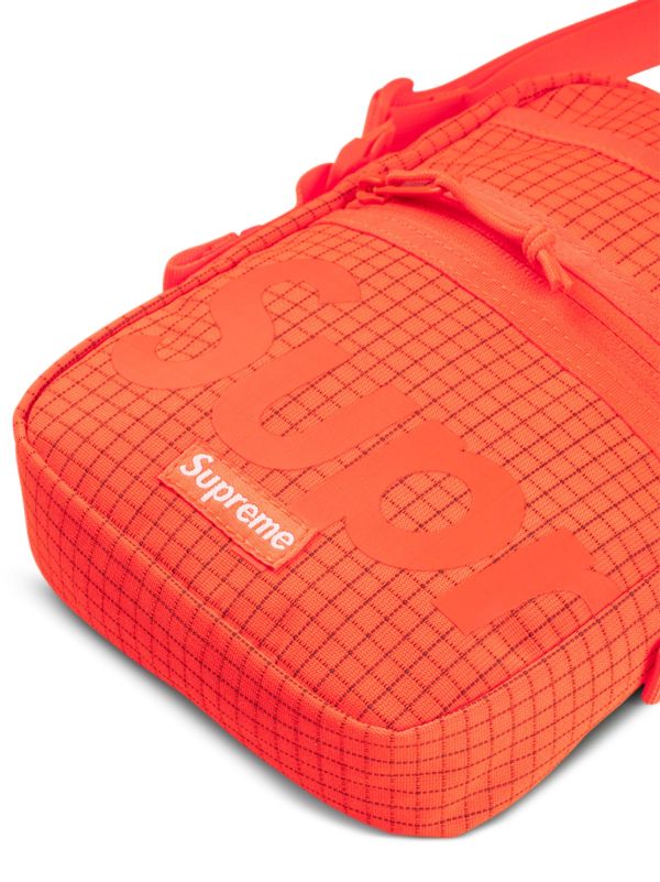 Supreme グリッドパターン ショルダーバッグ | オレンジ | FARFETCH JP