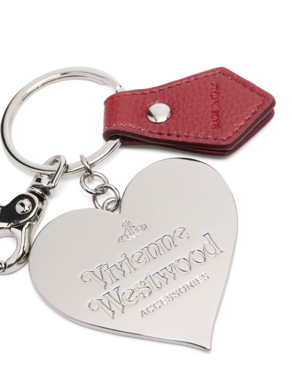 Vivienne Westwood Mirror Heart Orb Keyring | Red | FARFETCH