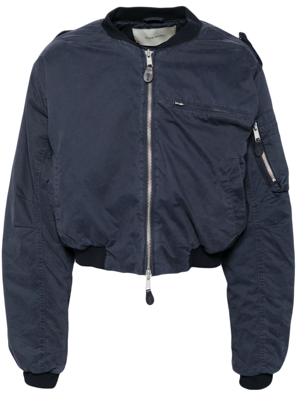 Entire Studios A-4 Bomber Jacket In Navy | ModeSens
