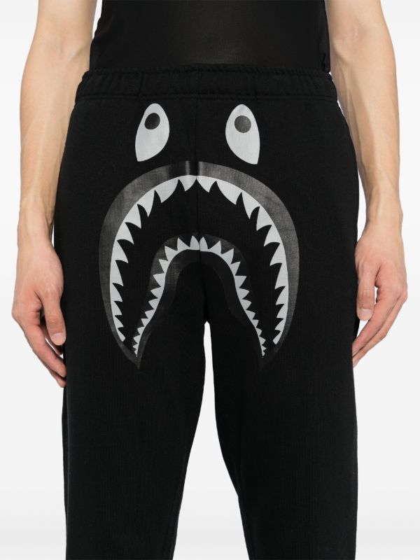 A BATHING APE® Shark Track Pants | Black | FARFETCH