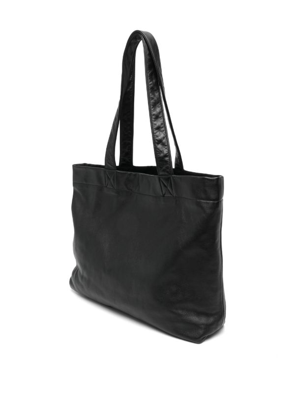 Yohji Yamamoto レザーショルダーバッグ | ブラック | FARFETCH JP