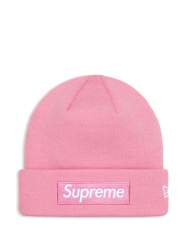 Supreme x New Era® Box Logo Beanie | Pink | FARFETCH