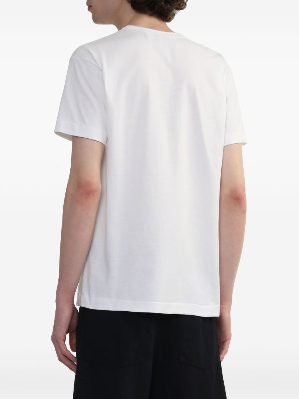 Comme Des Garçons Play ロゴスタッズ Tシャツ | ホワイト | FARFETCH JP