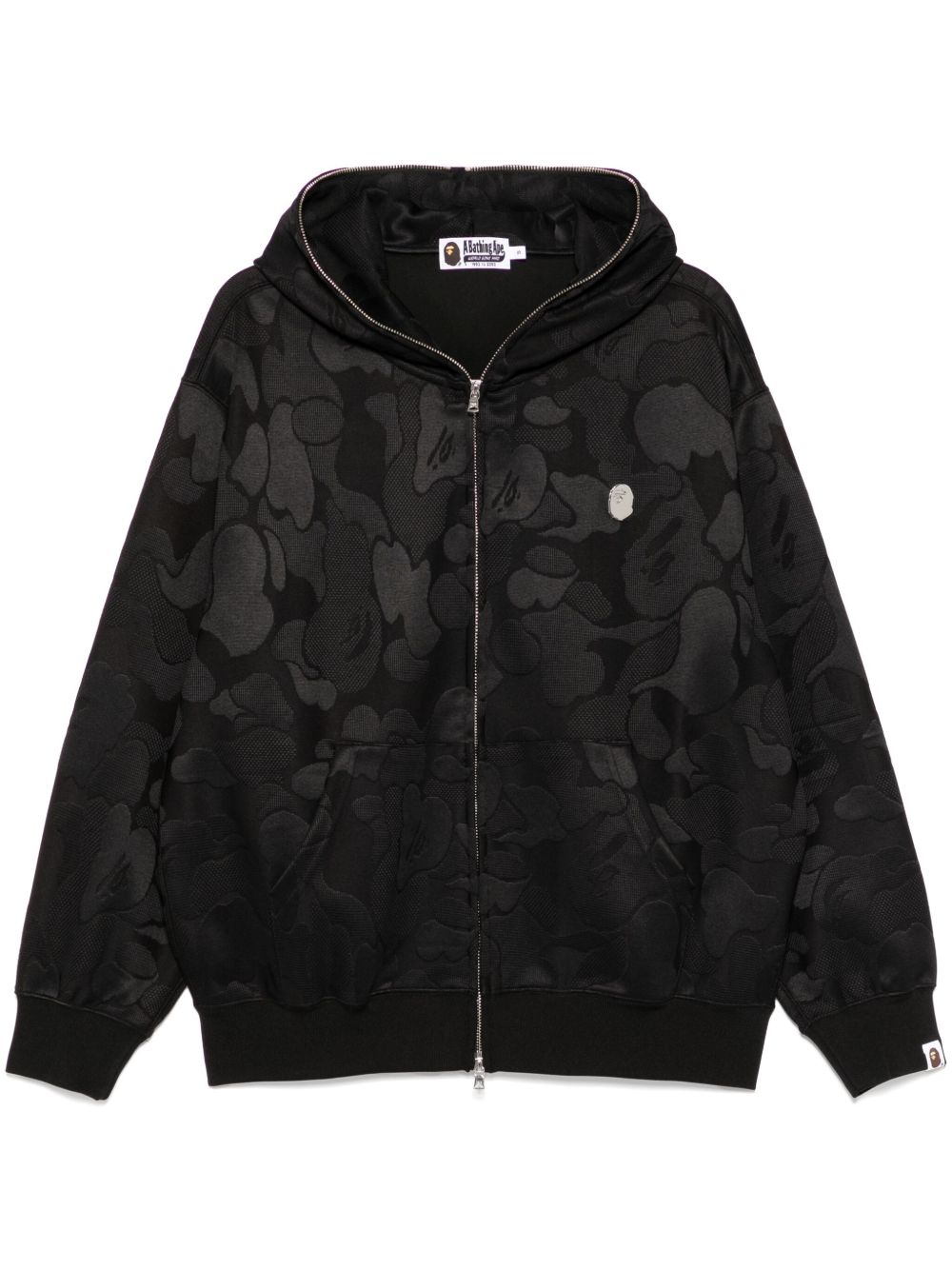 A BATHING APE® カモフラージュ ジップパーカー | ブラック | FARFETCH JP