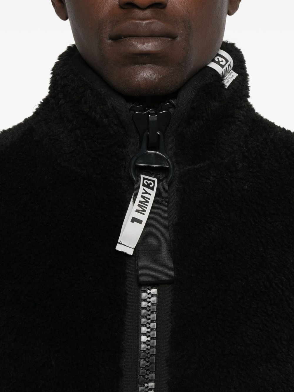 Maison MIHARA YASUHIRO フリース ボンバージャケット | ブラック