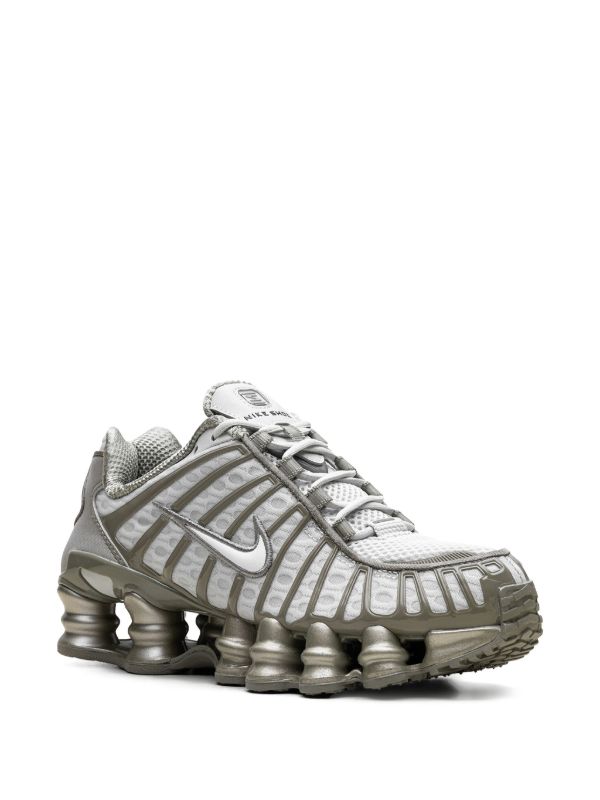 Nike Shox TL “Light Silver/White/Light Army” スニーカー | シルバー