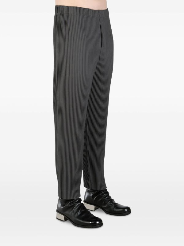 Homme Plissé Issey Miyake Pleated Trousers | グレー | FARFETCH JP