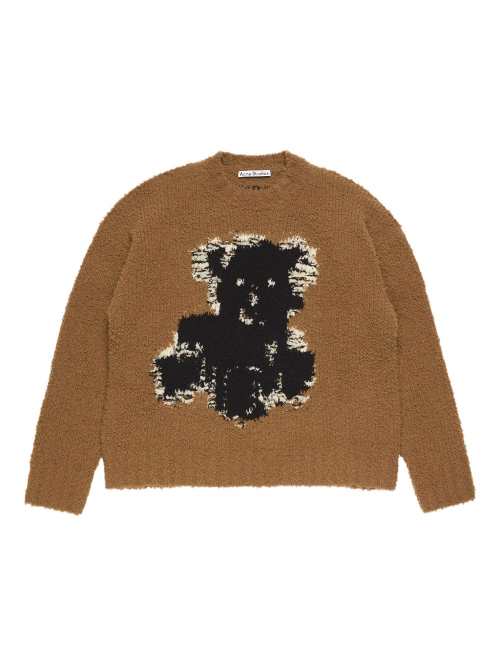 Acne Studios teddy-bear long-sleeve Sweater | Brown | FARFETCH