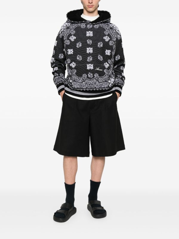 AMIRI Bandana Hoodie | Black | FARFETCH