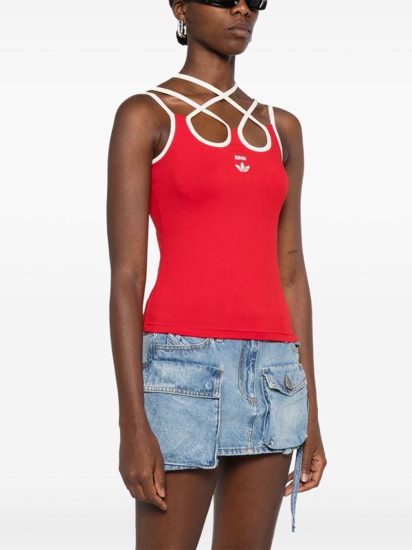 avavav adidas コラボ クロストップ 赤 キャミソール avavav adidas