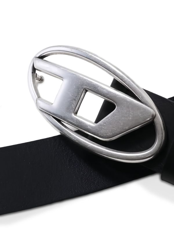 Diesel ロゴバックル レザーベルト | ブラック | FARFETCH JP