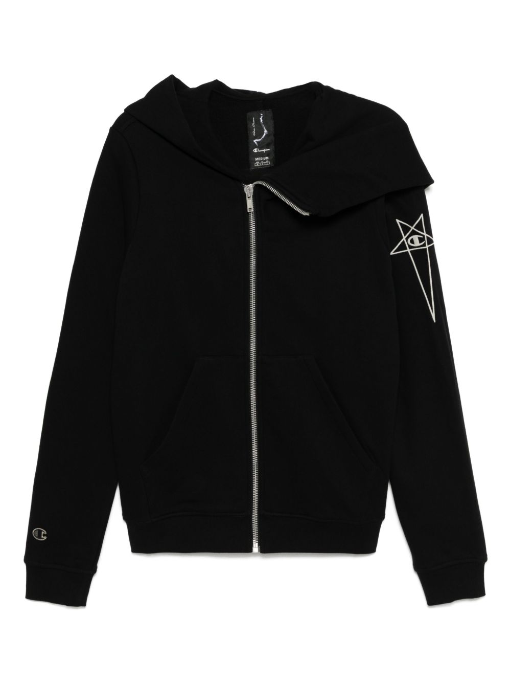 Rick Owens X Champion Mountain Hoodie | Black | FARFETCH CA