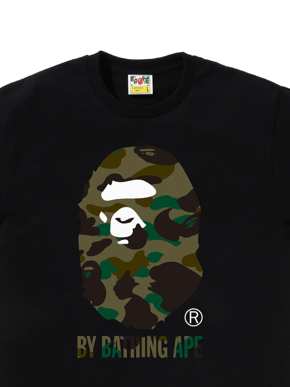A BATHING APE® カモフラージュ Tシャツ | ブラック | FARFETCH JP