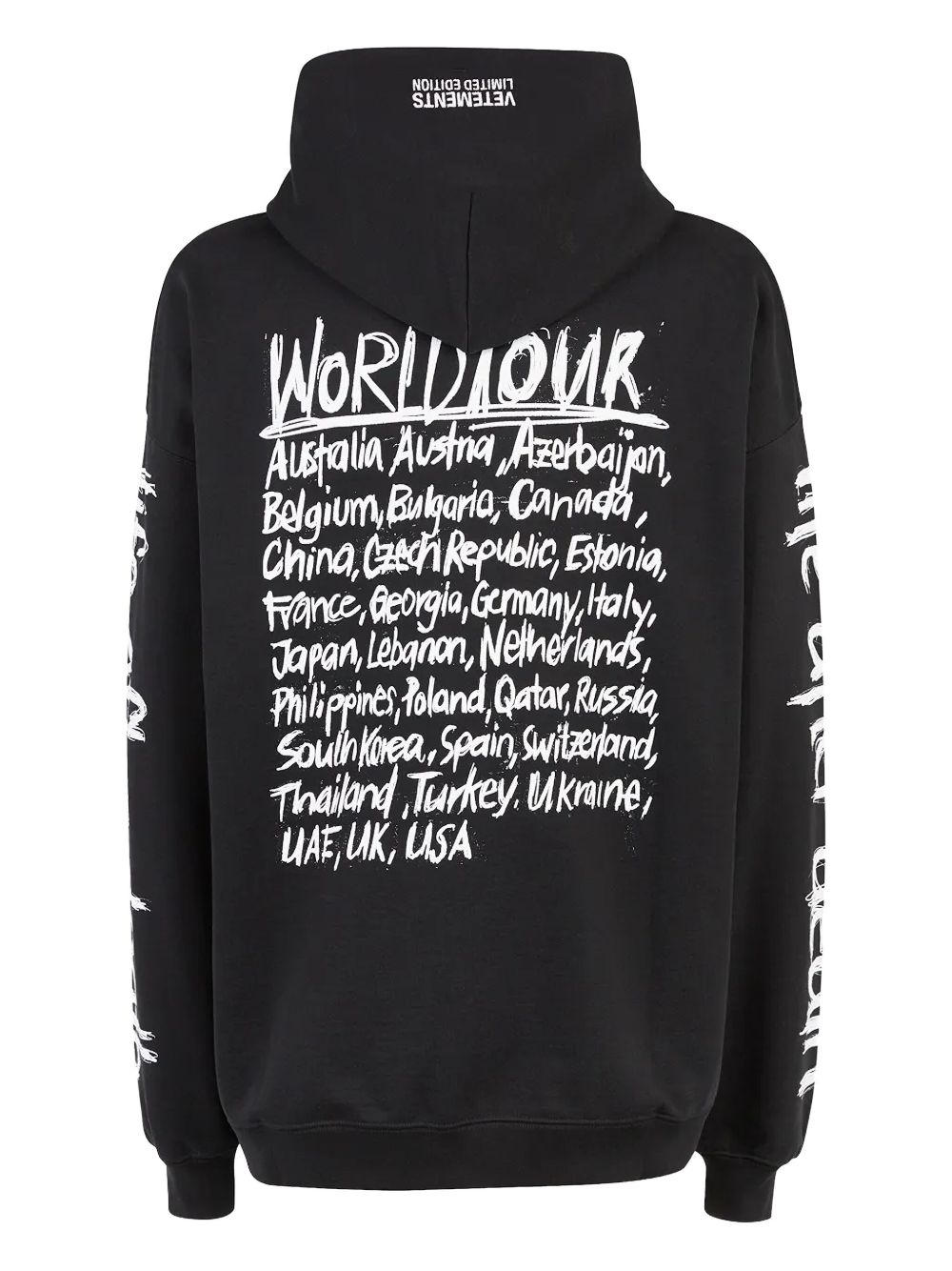 VETEMENTS World Tour Hoodie | Black | FARFETCH