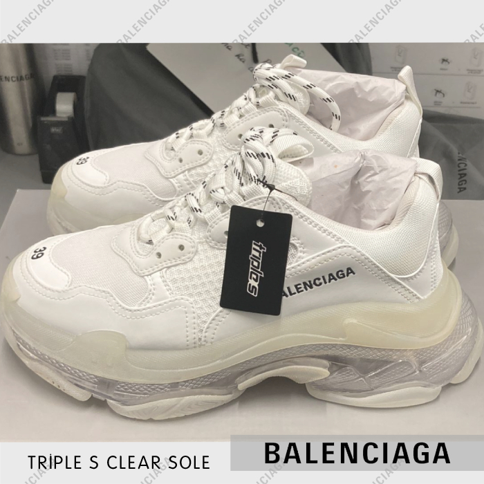 BALENCIAGA】トリプル S クリアソール ホワイト (BALENCIAGA