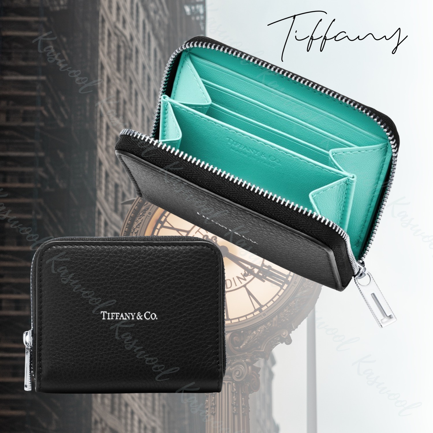 TIFFANY ティファニー ラウンドジップ コインケース (Tiffany & Co