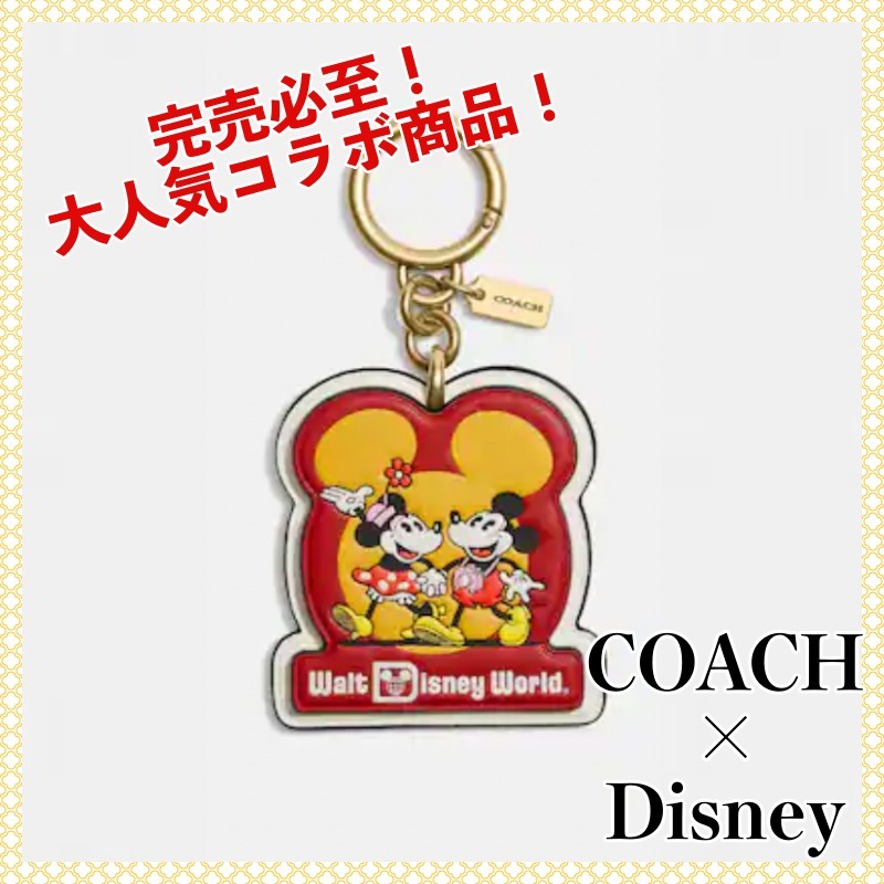 COACH x Disney】ミッキー & ミニー バッグチャーム / 送関込 (Coach