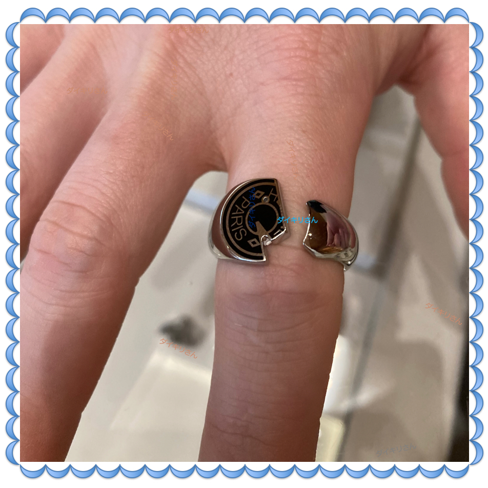 HERMES メンズ リング Carrousel ring 馬型 直営店ラッピング (HERMES