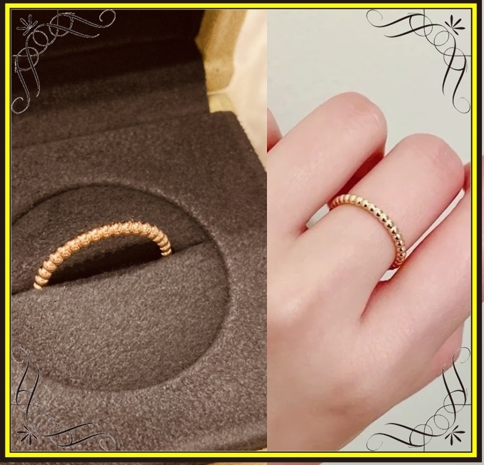 Van Cleef & Arpels】ペルレ ゴールド パール リング スモール (Van