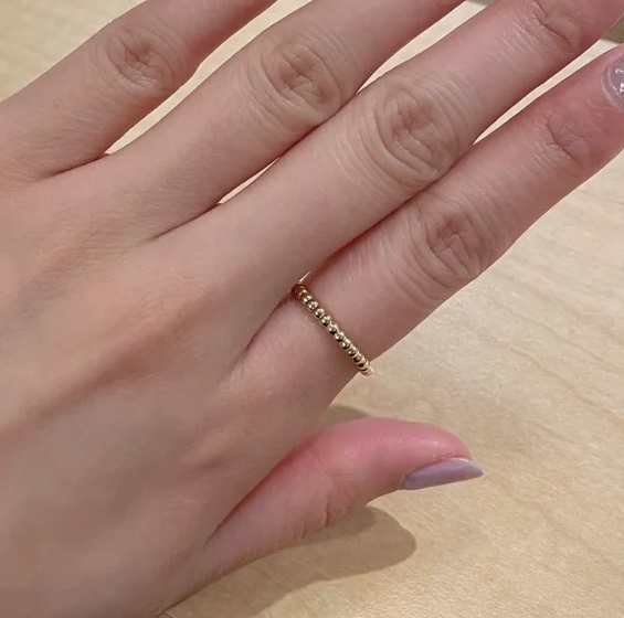 Van Cleef & Arpels】ペルレ ゴールド パール リング スモール (Van