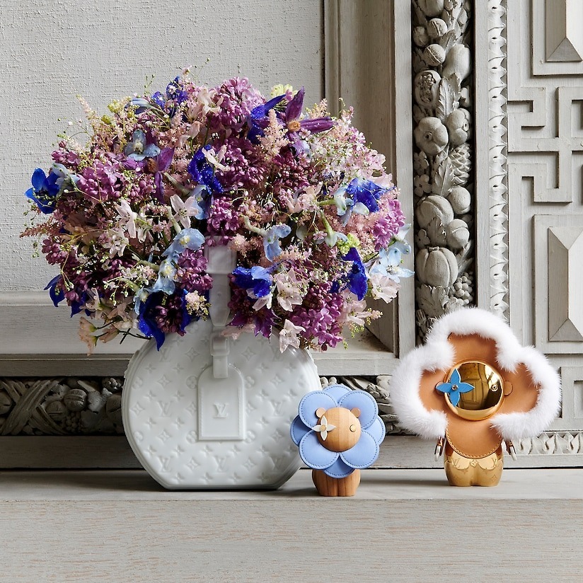 直営Louis Vuittonヴェース・ポーセリン 白 花瓶 フラワーベース