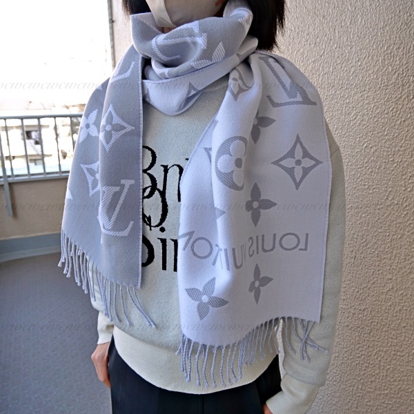 LOUIS VUITTON【SALE】国内発□ロングフリンジ ウールマフラー (Louis