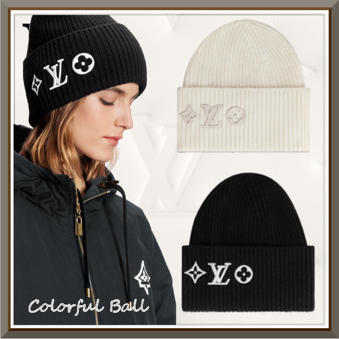 安心国内】Louis Vuitton ボネ・LV ヘッドライン ニット帽 (Louis