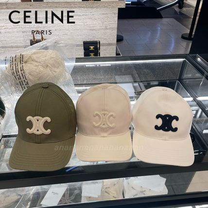 異素材ミックス ホワイト（白）系 CELINE(セリーヌ) 帽子(メンズ