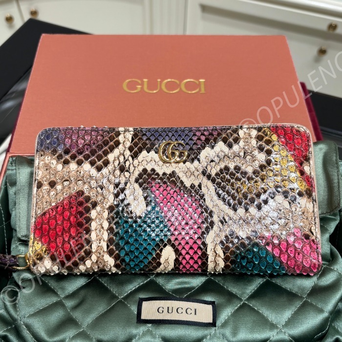 店舗限定】GUCCI グッチ パイソン ジップ ウォレット 長財布 (GUCCI/長