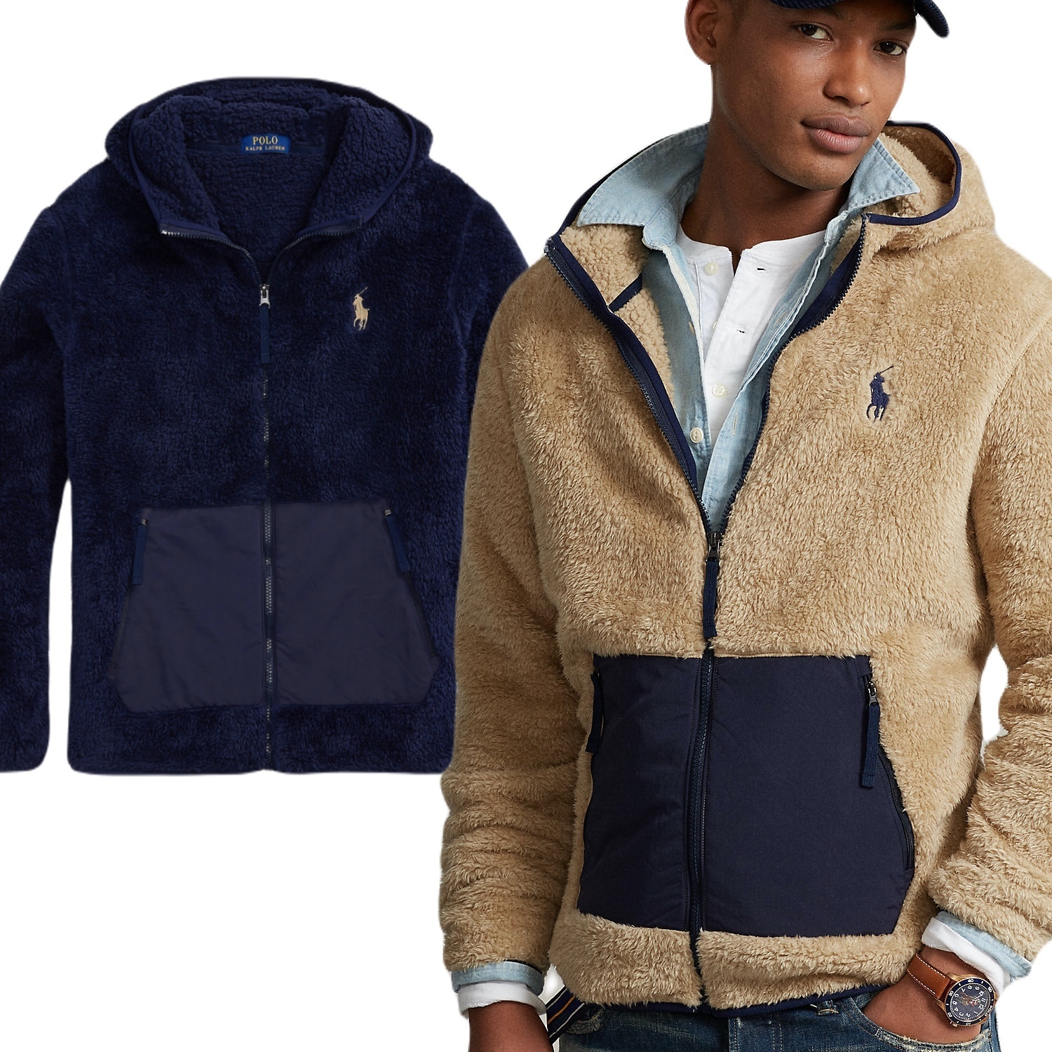 最新作セール ポロラルフローレン パイル フリース パーカー (Ralph