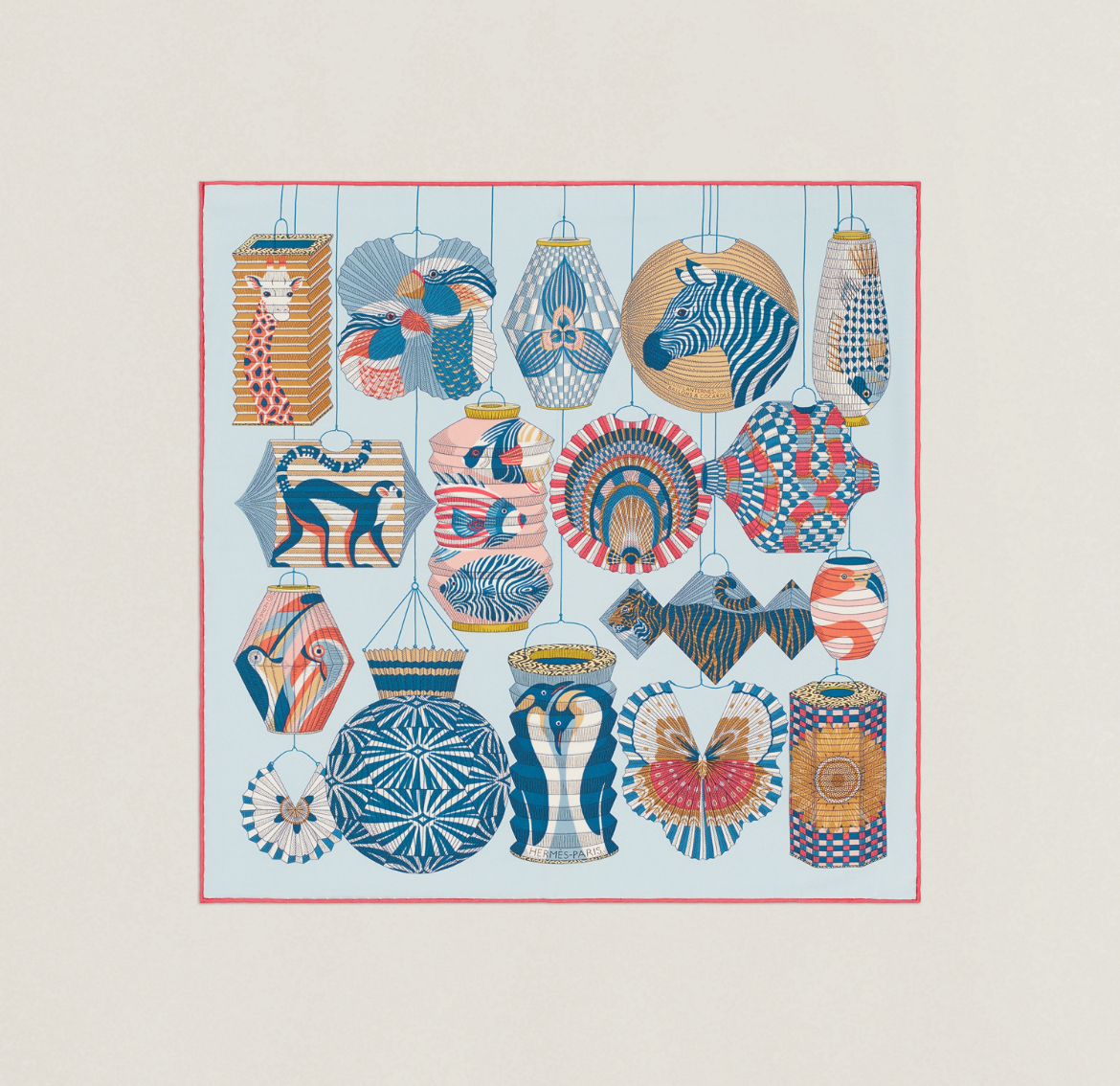 Hermès アートプリント シルクスカーフ - レディス スカーフ＆シルク