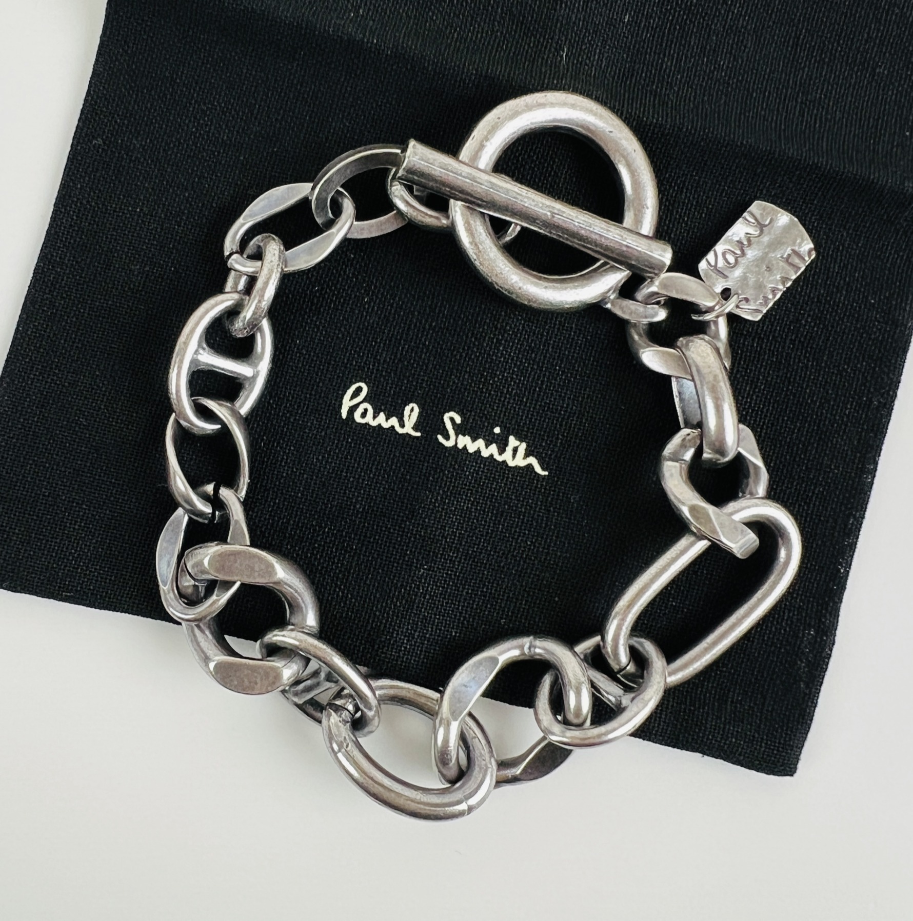 Paul Smith】Mixed Chain マンテル チェーンブレスレット (Paul Smith
