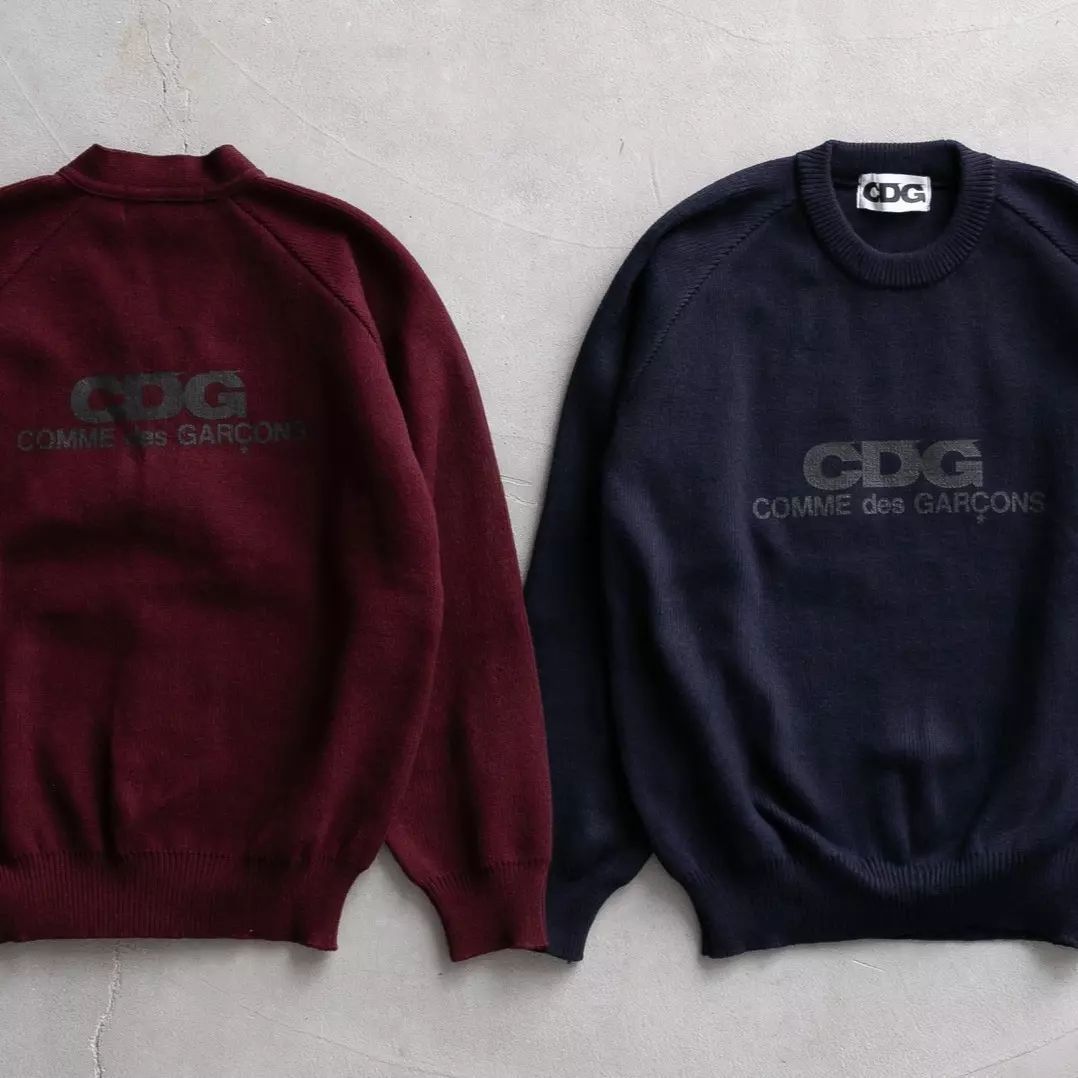 COMME des GARCONS】ROUND NECK SCHOOL PULLOVER (COMME des GARCONS