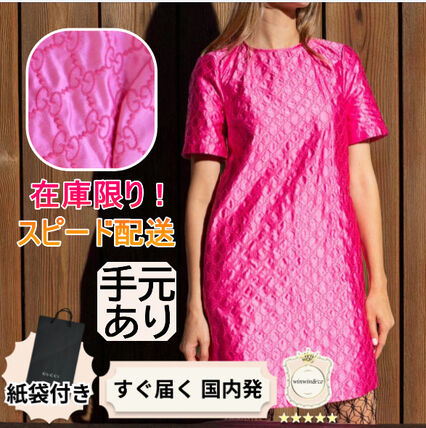 アウトレット ピンク系 GUCCI(グッチ) ワンピース・オールインワン