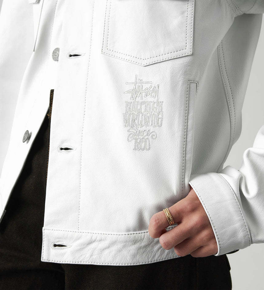 話題コラボ☆Stussy x Levi's レザージャケット☆関税負担なし (STUSSY