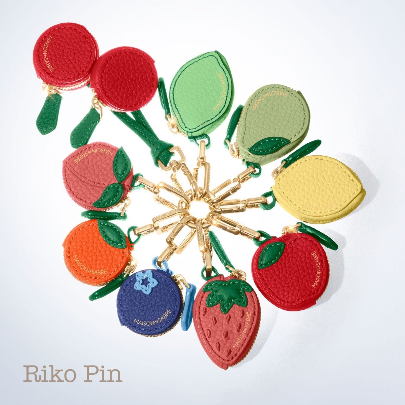 MAISON de SABRE】Air Tagも入る☆レザーフルーツチャーム (MAISON de