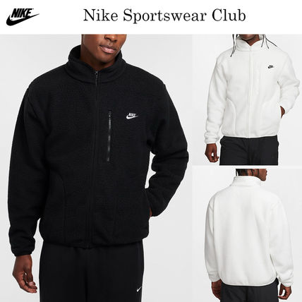 ホワイト（白）系 L Nike(ナイキ) フリースジャケット(メンズ