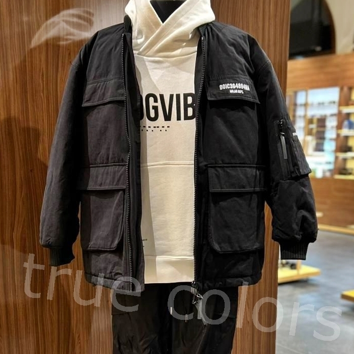 DOLCE&GABBANA DGVIB3ロゴ&マルチコード刺繍 ボンバージャケット