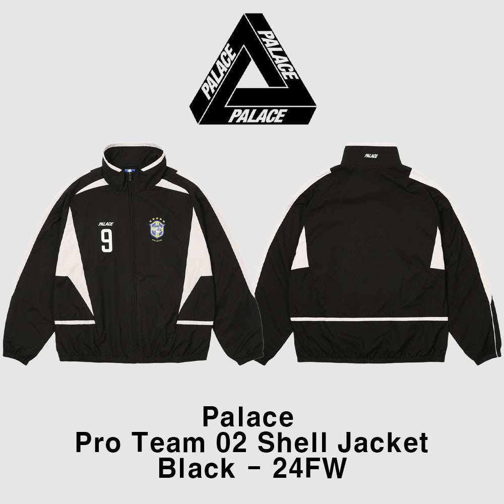 Palace】Pro Team 02 Shell Jacket Black 24FW ☆大人気☆ (Palace