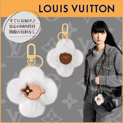 愛らしい♪】LV キーホルダー・ヴィヴィエンヌ ファー スキー (Louis