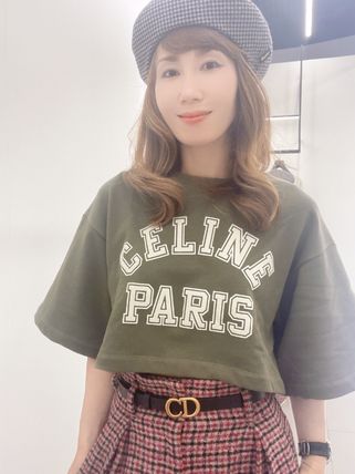 CELINE【セール】クロップド丈 コットンTシャツ☆関税込み (CELINE/T