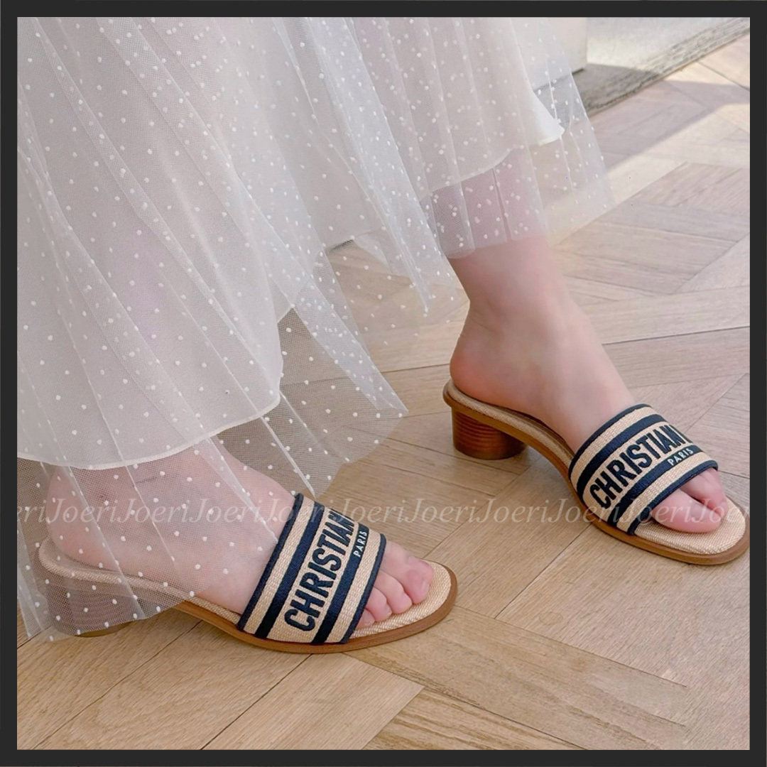 可愛い♪】 Dior Dway ヒールスライド (Dior/サンダル・ミュール