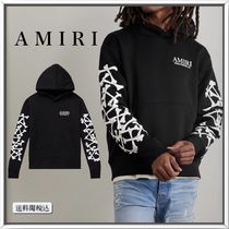 AMIRI Bones Stacked ロゴ コットン スウェットパーカー 人気 (AMIRI
