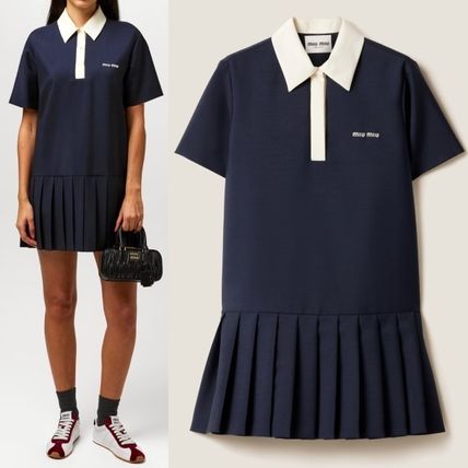 襟付 MiuMiu(ミュウミュウ) ワンピース(レディース) - ブランド通販のBUYMA