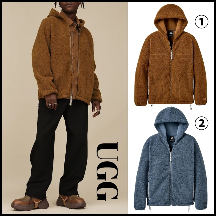 UGG】☆パーカー☆ Men's UGGbraid Full Zip Hoodie (UGG/パーカー