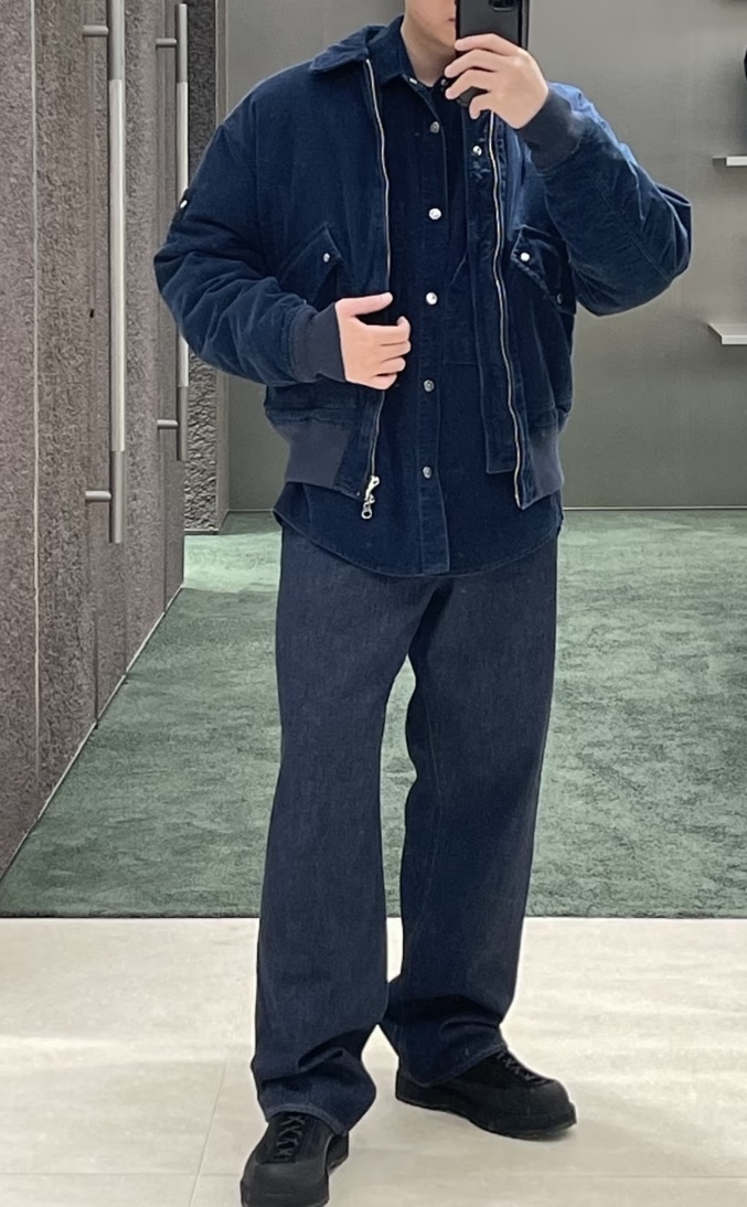 denim research《Stone Island》コーデュロイボンバージャケット