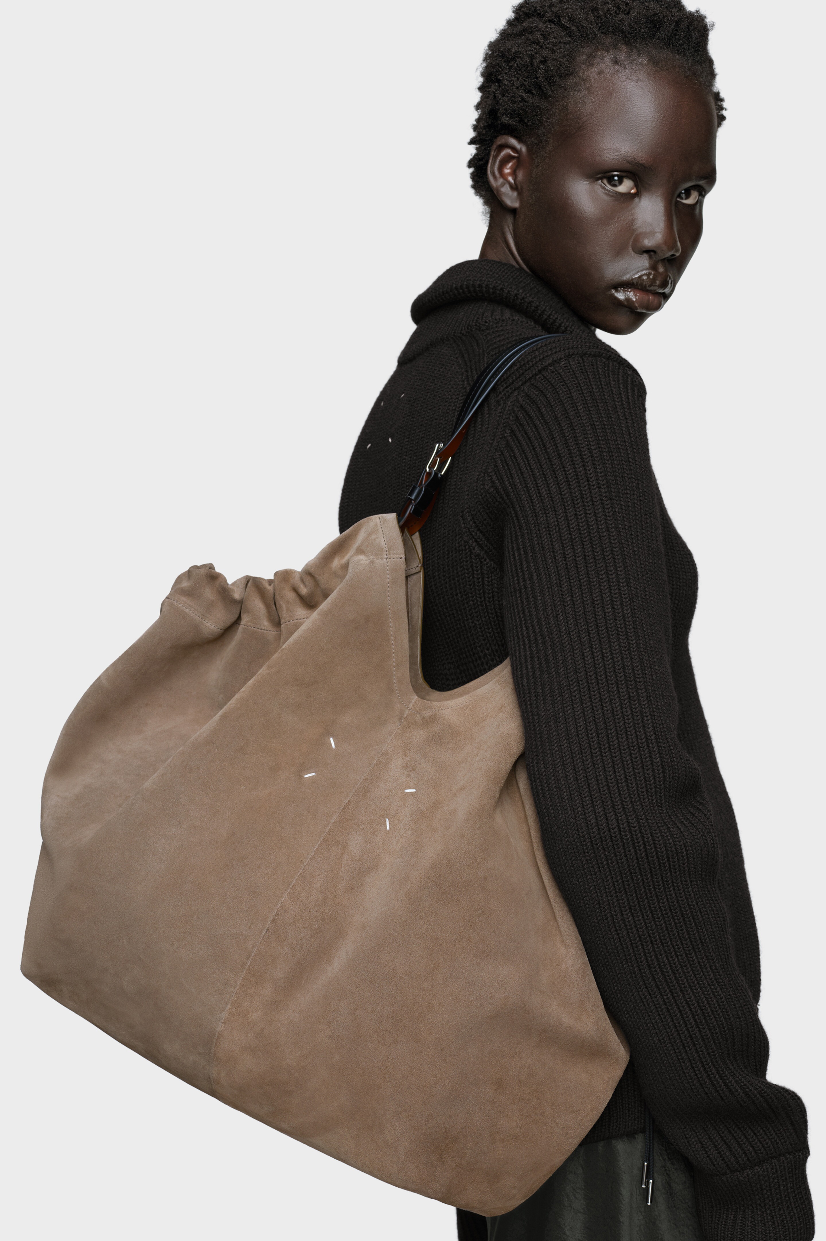 Maison Margielaドローストリングショッピングバッグ☆送料込