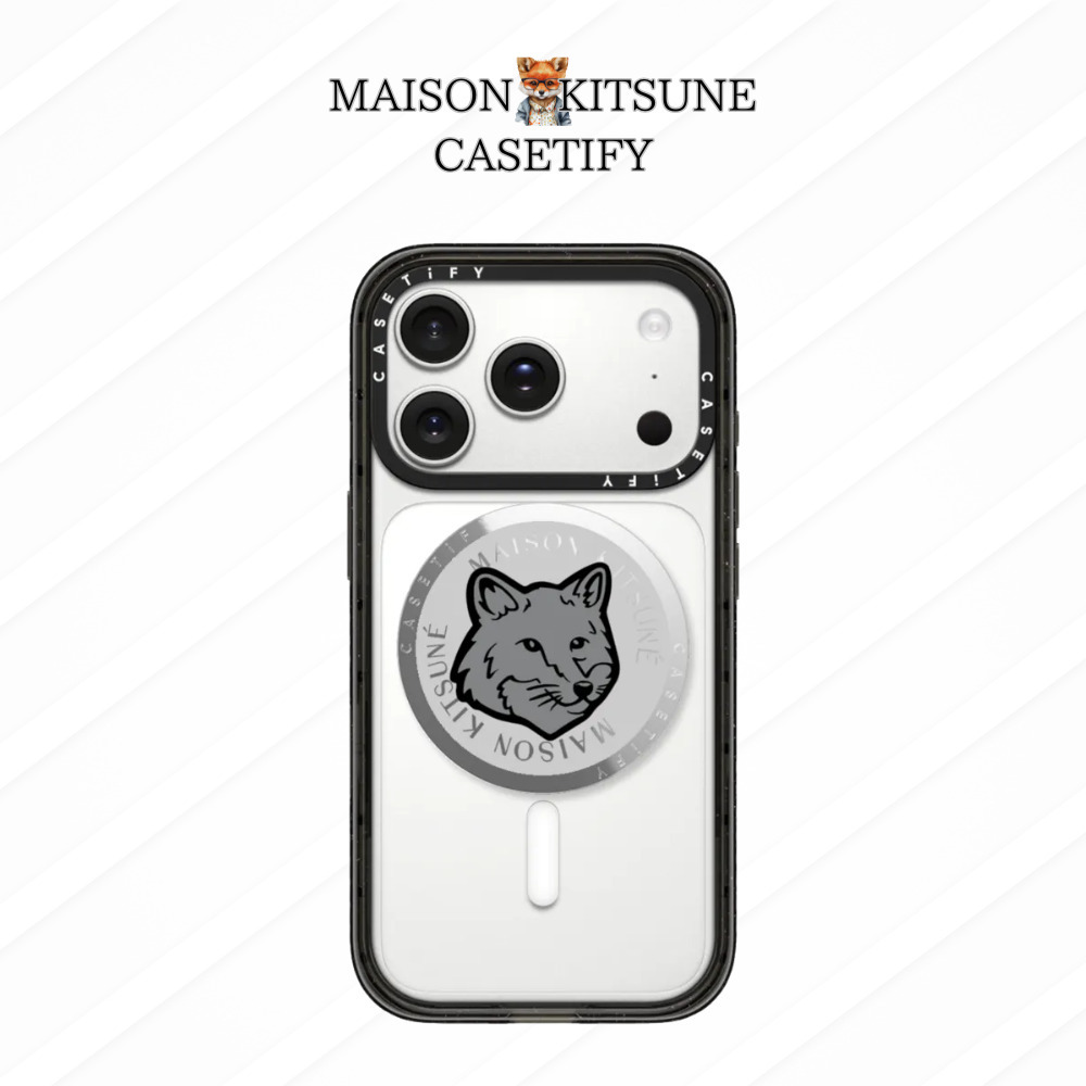 Maison Kitsune Classic Fox Logo Stone Snappy Grip Stand (MAISON