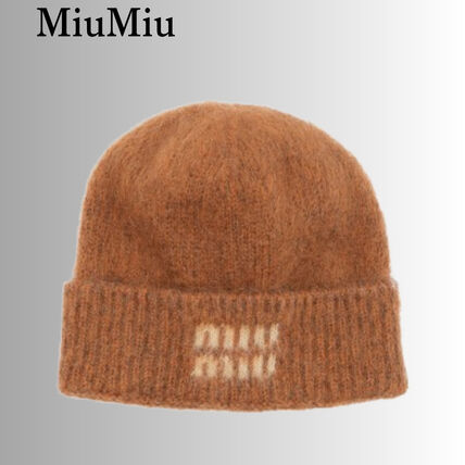 MiuMiu(ミュウミュウ) ニットキャップ・ビーニー(レディース